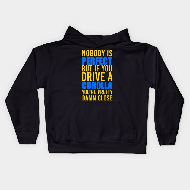 Corolla Owners Kids Hoodie by VrumVrum